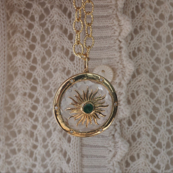 DAWSON BURST DISC PENDANT