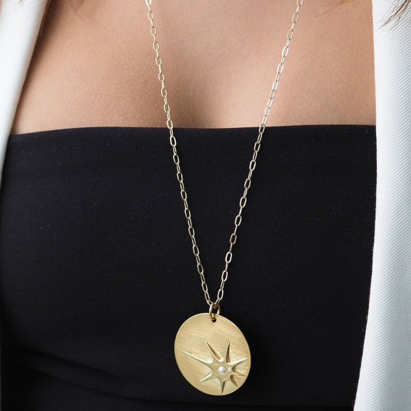 HAZEN  BURST DISC NECKLACE