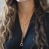 BRETT ROLO CHAIN Y/ LARIAT DROP NECKLACES
