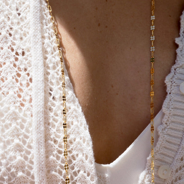 HARTLEE FOUR BOX  CHAIN NECKLACE
