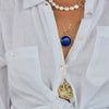 GRACE DOVE DISC PENDANT NECKLACE