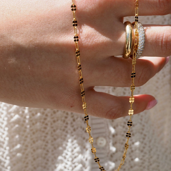 HARTLEE FOUR BOX  CHAIN NECKLACE
