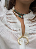 PETRA DOUBLE CRESCENT STATEMENT NECKLACE