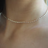 TULUM MICRO PAVE BAGUETTE NECKLACE