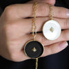 SABRINA ENAMEL BURST DISC NECKLACE