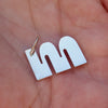 M - ROUNDED INITIAL NECKLACE