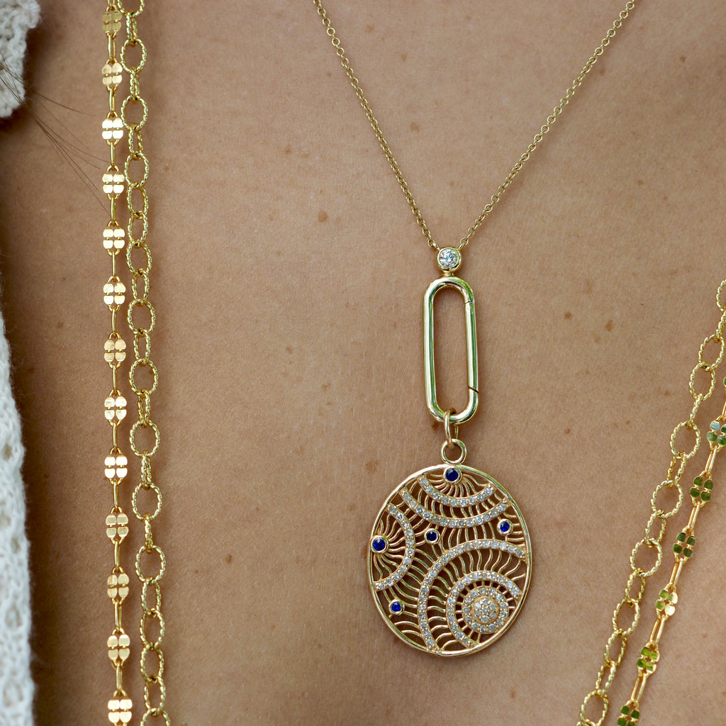 HARTLEE FOUR BOX  CHAIN NECKLACE