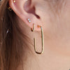 PAMMIE  OVAL HOOP EARRINGS