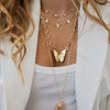 JULIA FOLDED BUTTERFLY STATEMENT NECKLACE