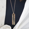 LOVE LIFE BAR DROP NECKLACE