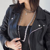 PRESLEY STERLING BURST CHARM NECKLACE