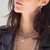 PRESLEY STERLING BURST CHARM NECKLACE