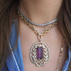 MADISON BEZEL SET TENNIS NECKLACE