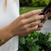 LINDSEY STONE DOT RINGS