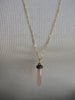 PAMI ROSE QUARTZ DROP NECKLACE