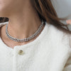 EMILIA CUBAN LINK STONE NECKLACE