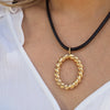 SALLY OVAL TWIST NECKLACE