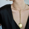 RYLEY OVAL DISC PENDANT