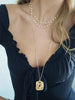 CARLEE SNAKE RECTANGLE NECKLACE