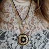 SCARLETT AZTEC ENAMEL  DISC NECKLACE