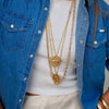 SYDNEY LIPS DISC NECKLACE