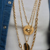 SYDNEY LIPS DISC NECKLACE