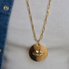 SYDNEY LIPS DISC NECKLACE