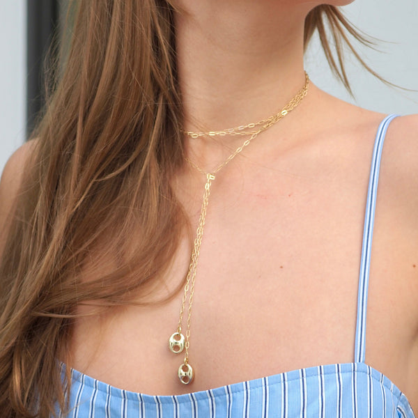 HAYLEY MARINER WRAP NECKLACE
