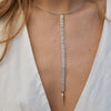 ZOE BAGUETTE DROP NECKLACE