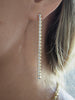 MILLY BEZEL SET STONE DROP EARRINGS