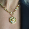 MEREDITH MOTHER OF PEARK HADLEY WHEEL BURST NECKLACE