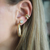 BEZEL SET STUD EARRINGS - 5MM
