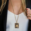 PACI DOTTED RECTANGLE NECKLACE