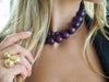 JORDAN  BROWN WOOD BEADED NECKLACE