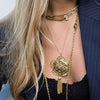 CHARLEY  FILAGREE FLOWER BURST WITH TASSEL