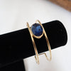 CATHERINE DOUBLE PARALLEL STONE CUFF