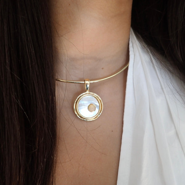 ALEXA MOTHER OF PEARL CHOKER