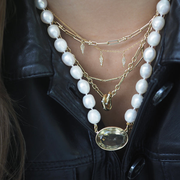 DILLON SMOKY TOPAZ BEADED NECKLACES
