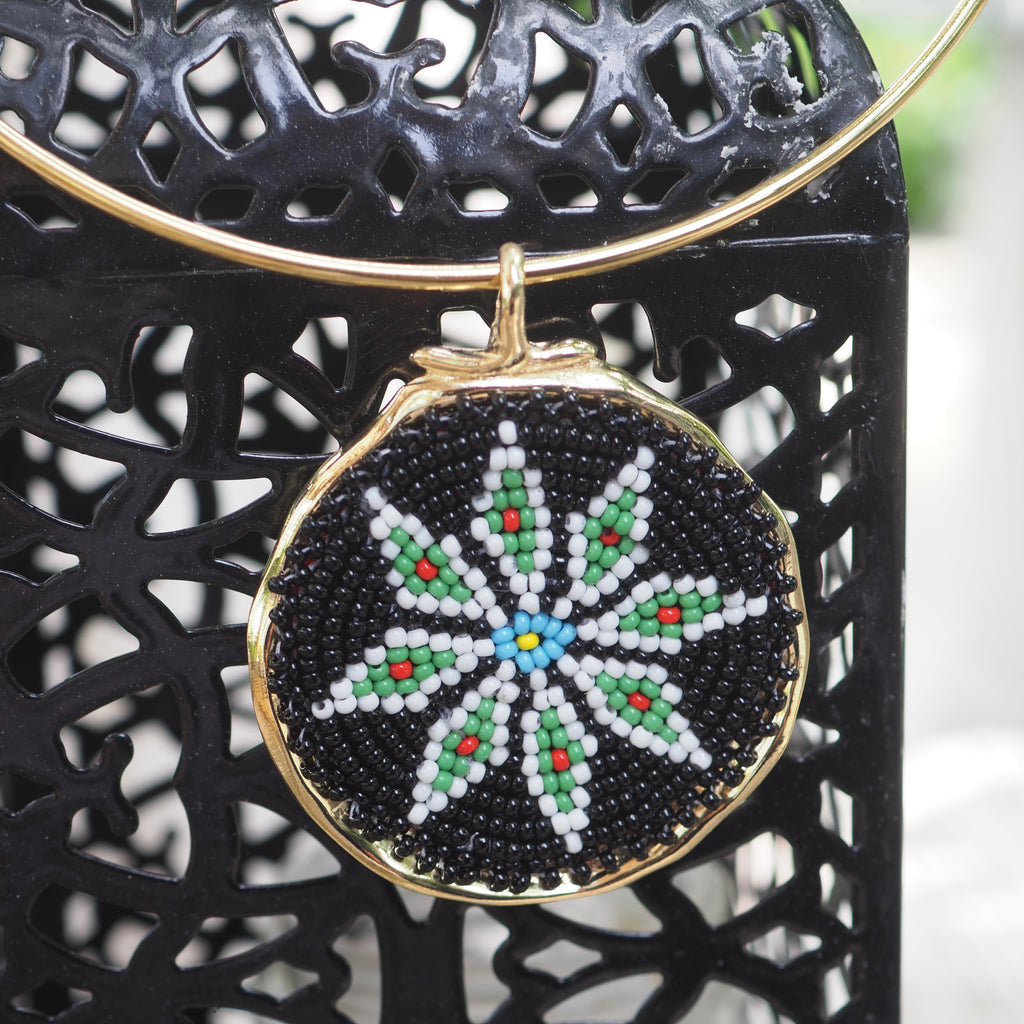 ALEXX BEADED ROSETTE NECKLACES