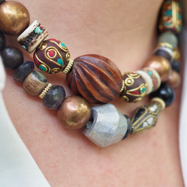 IMARA  BEADED NECKLACE