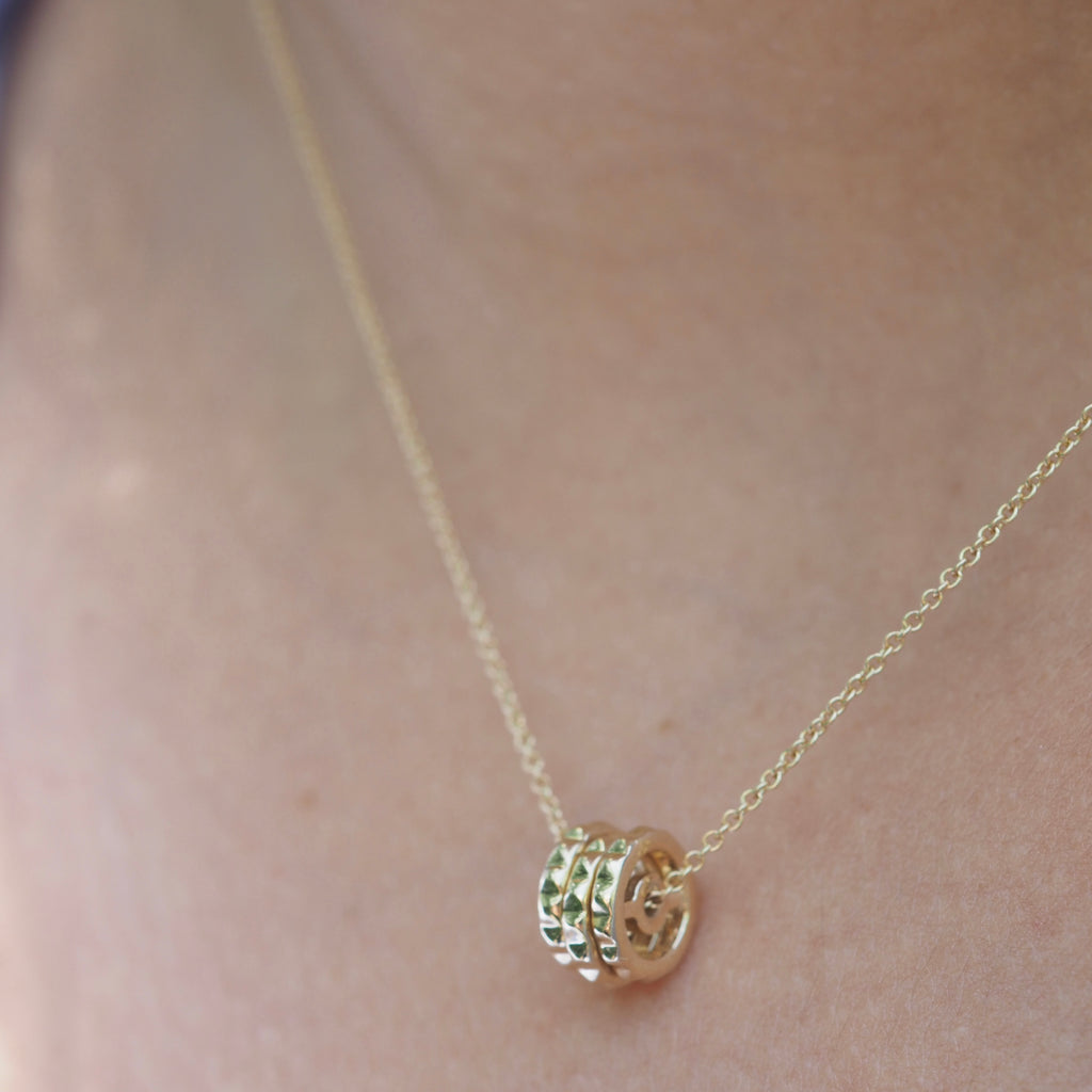 REMY - PYRAMID THREE RONDELLE NECKLACE