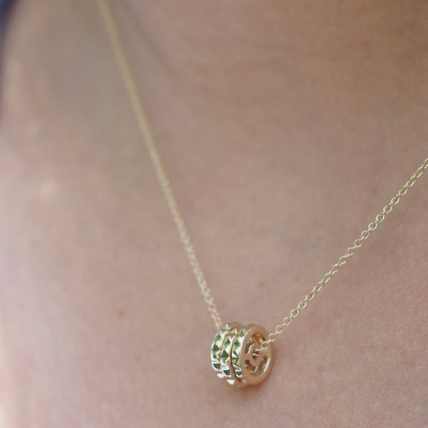 REMY - PYRAMID THREE RONDELLE NECKLACE