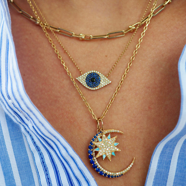 KERI DIAMOND BURST PENDANT