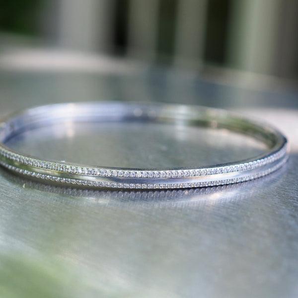 JILLIAN- DIAMOND  EDGE BANGLE BRACELET