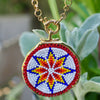 ALEXX BEADED ROSETTE NECKLACES