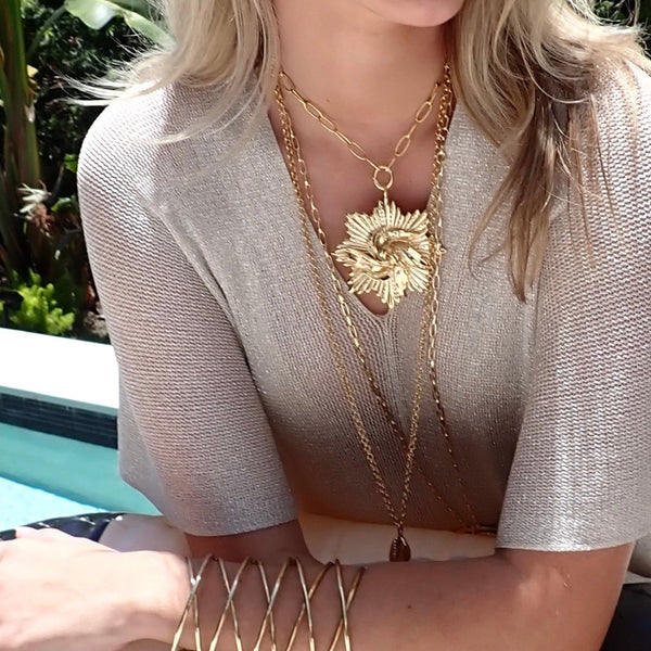 BASHA STATEMENT BURST NECKLACE