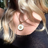 BILLIE ENAMEL BURST  DISC STATEMENT NECKLACE