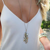 SARENA VINTAGE KNOT DROP  NECKLACE