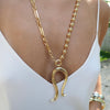 MIRA SNAKE LOOP NECKLACE