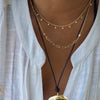 EZ GOLD  + DIAMOND CHAIN LINK NECKLACE